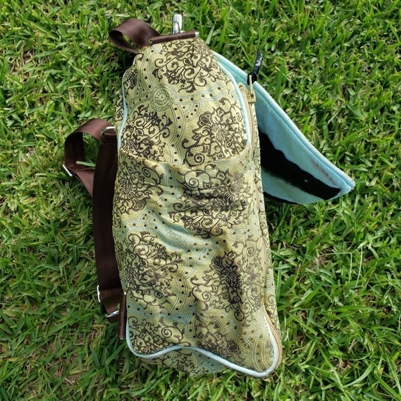 Petunia Pickle Bottom Boxy Backpack Diaper Bag Green Mint - Picture 4 of 13